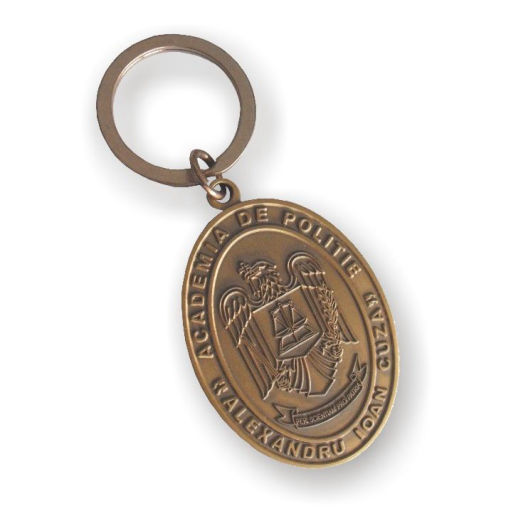 Breloc metalic personalizat Academie